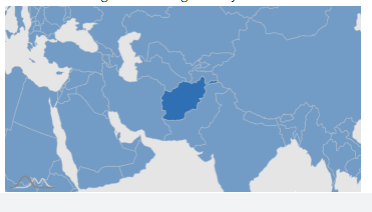 موقعیت افغانستان بر روی نقشه زبانی