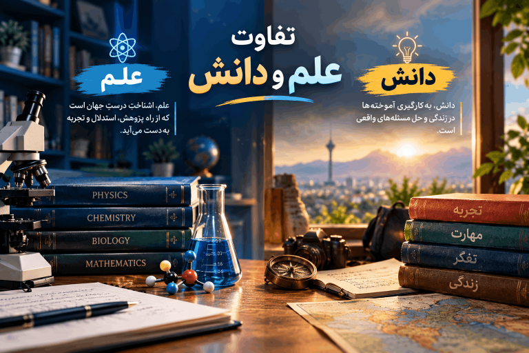تفاوت علم و دانش