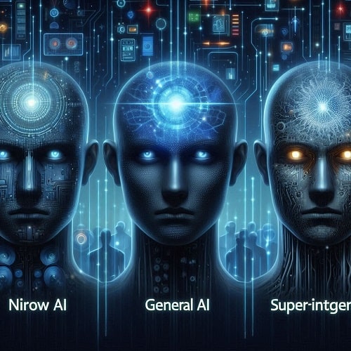 تصویری برای انواع AI