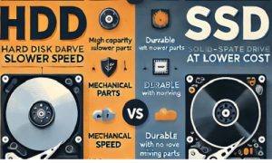 مقایسه HDD و SSD