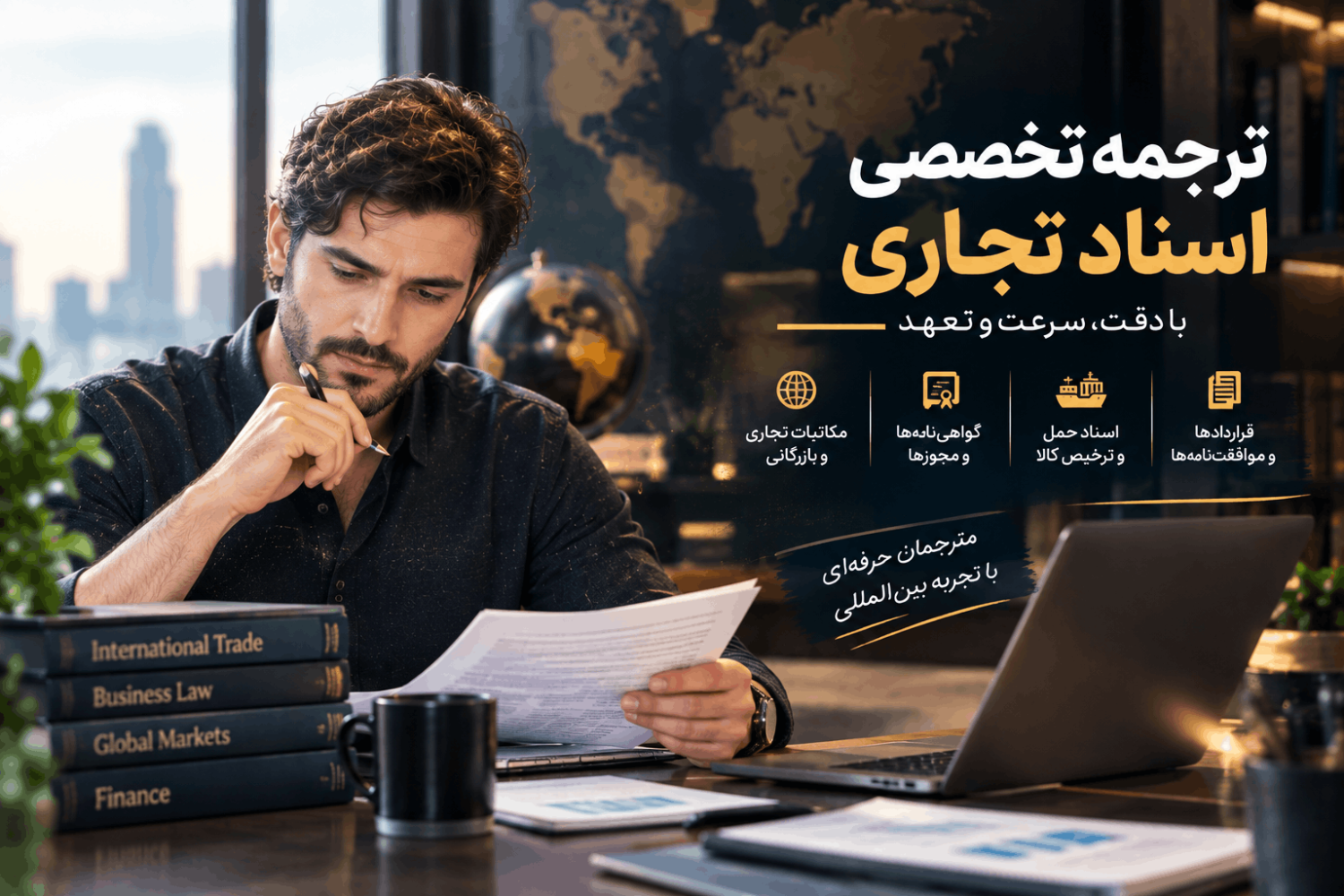 ترجمه تخصصی اسناد تجاری توسط مترجم رسمی