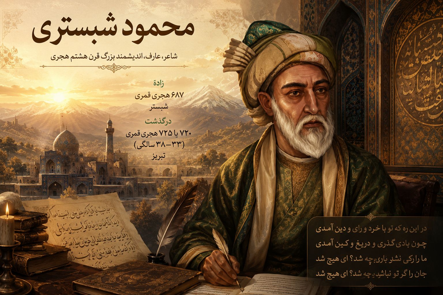 آشنایی با شیخ محمود شبستری