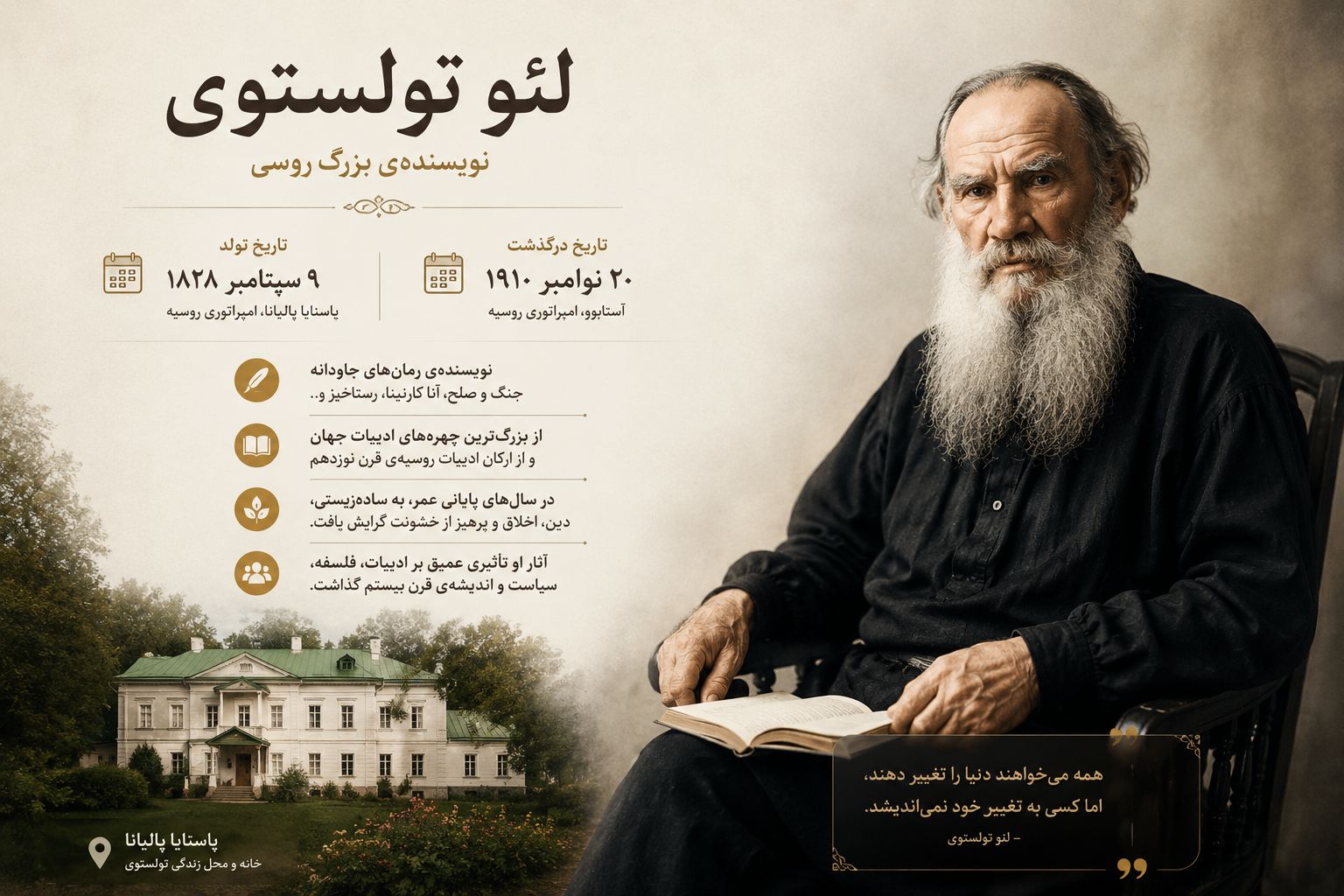 آشنایی با لئو تولستوی