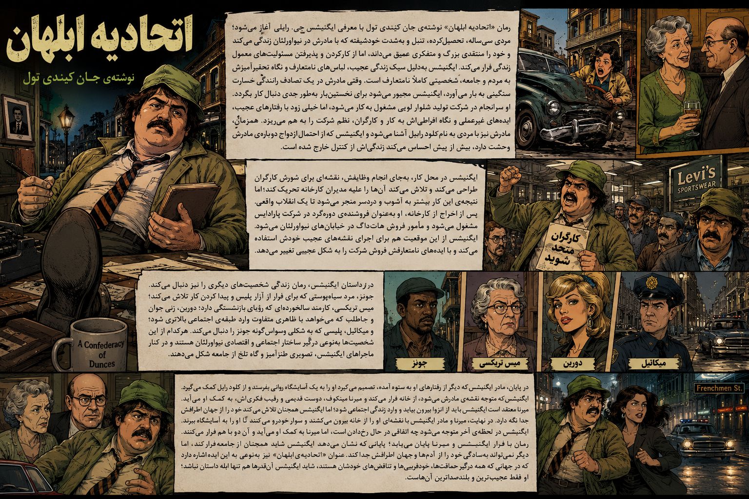خلاصه کتاب اتحادیه ابلهان - کمیک