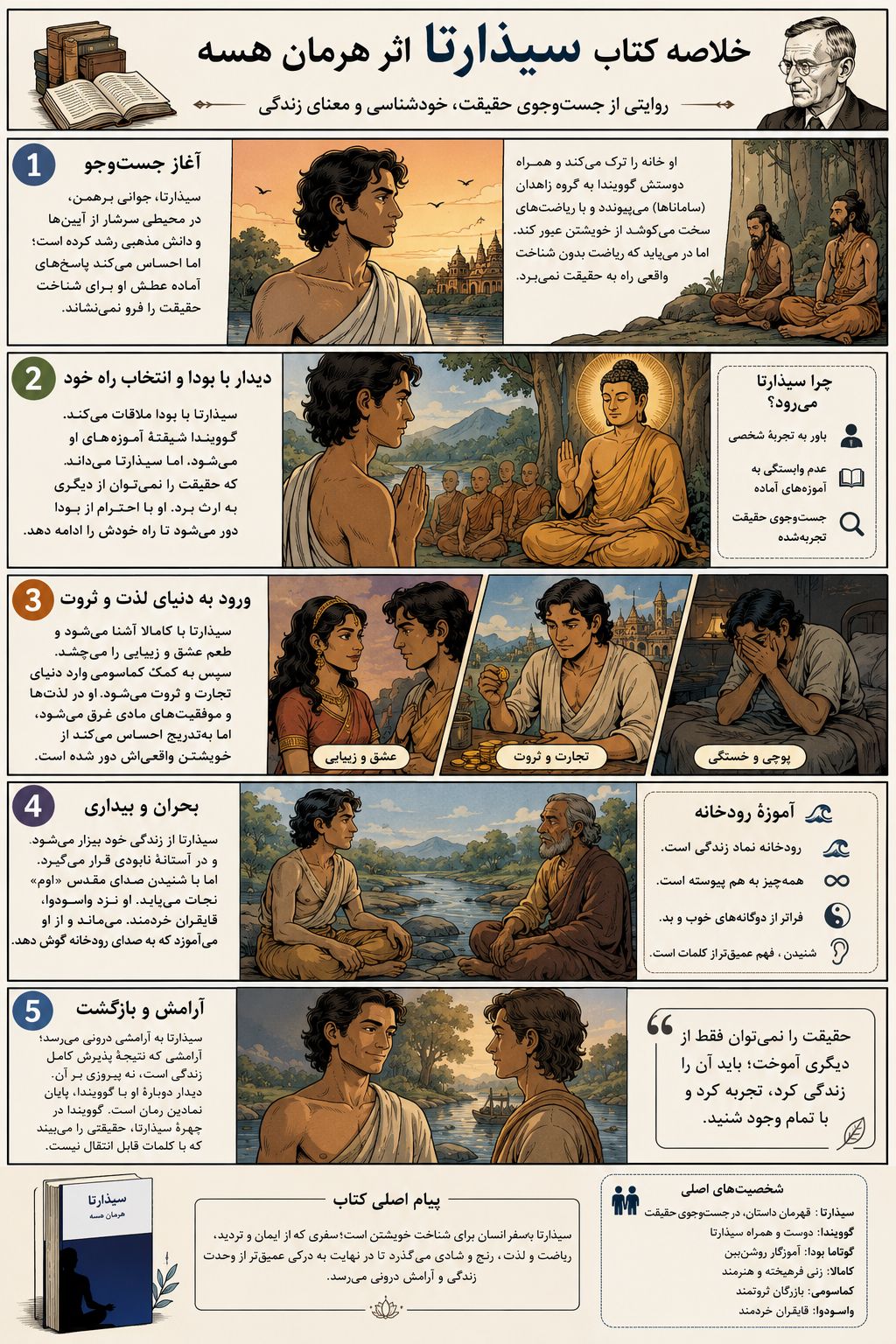خلاصه کتاب سیذارتا