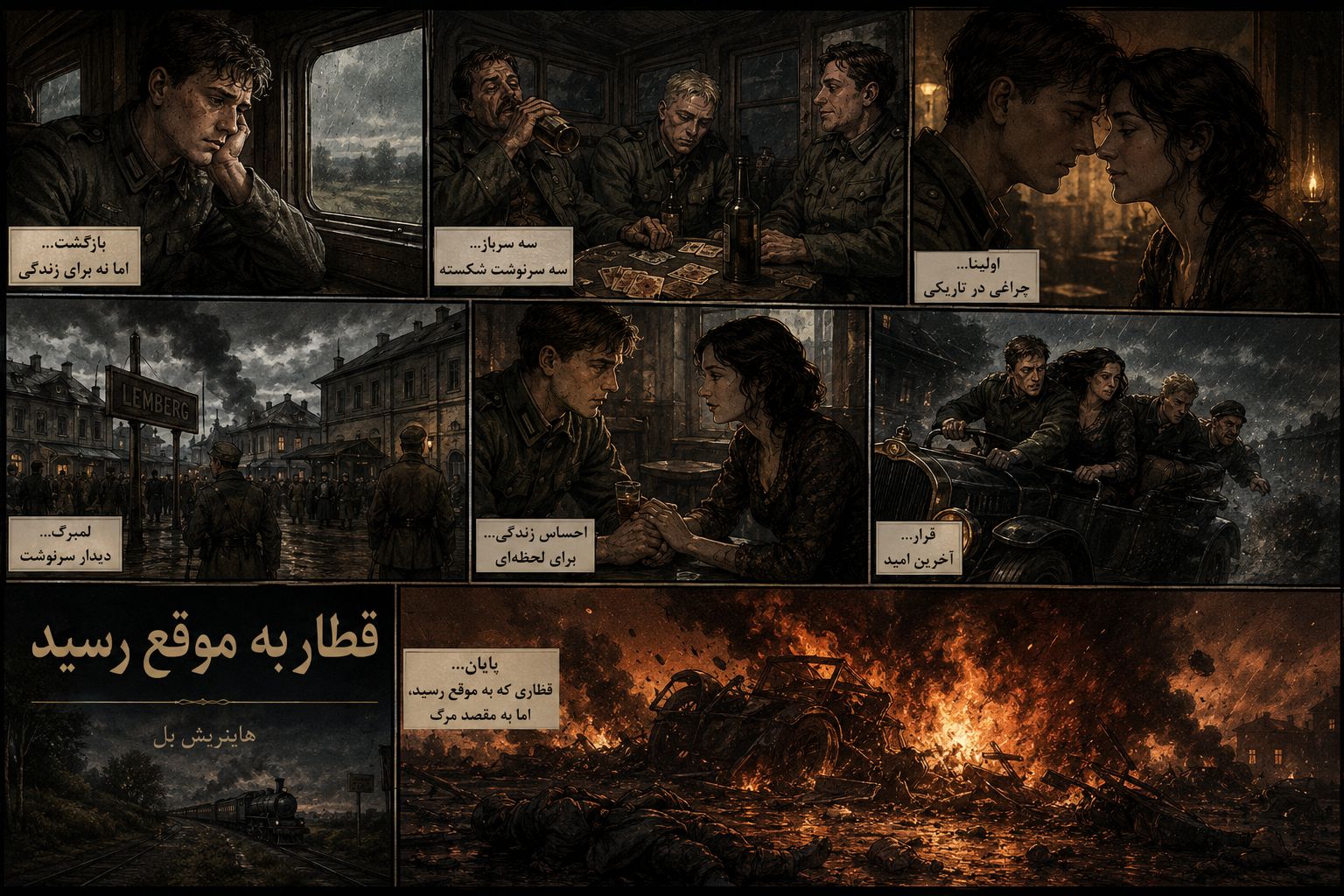 خلاصه کتاب قطار به موقع رسید