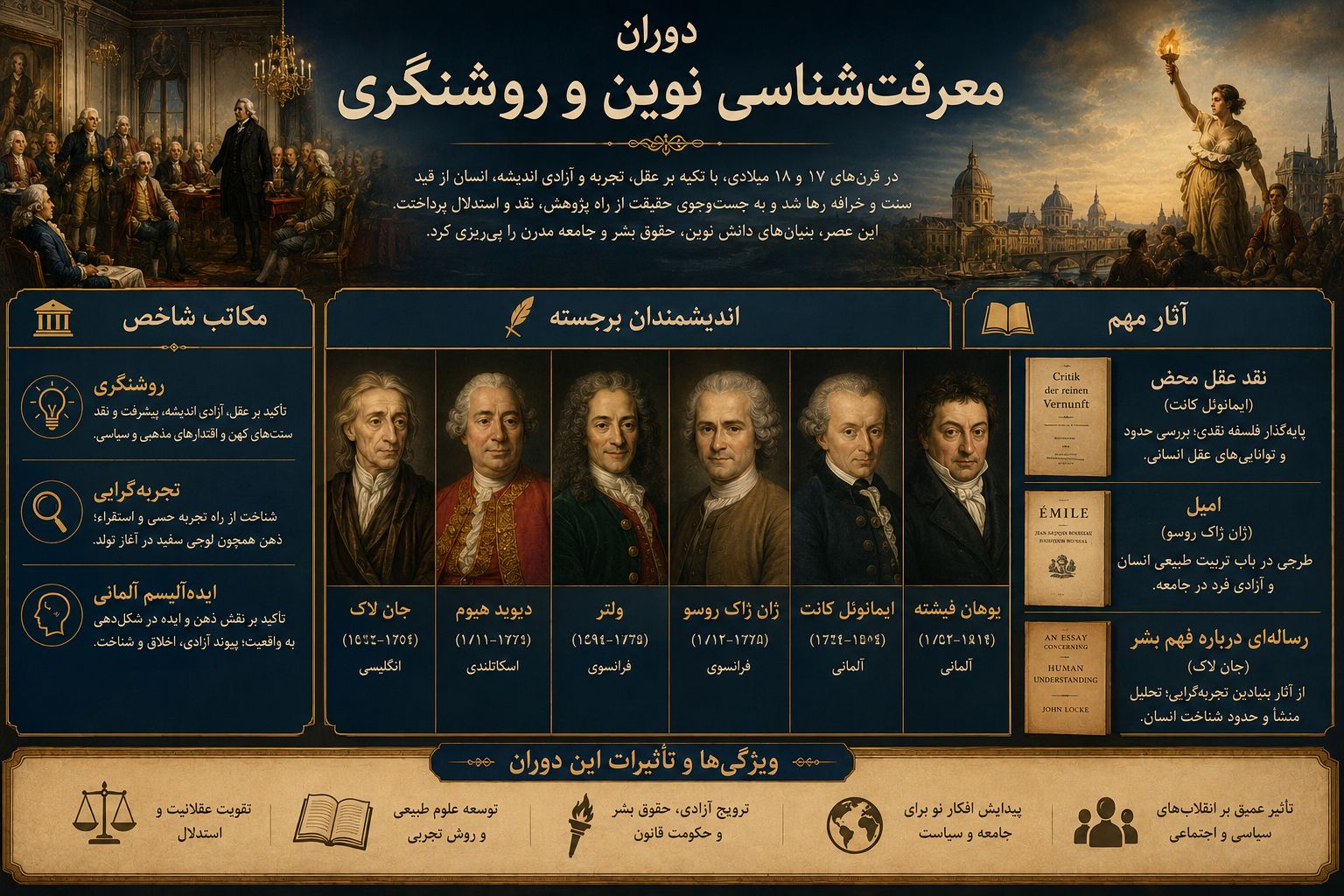 دوران معرفتشناسی نوین و روشنگری