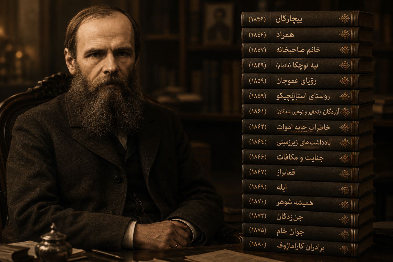 رمانها و رمانهای کوتاه داستایوفسکی