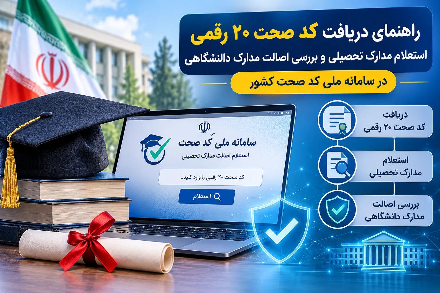 سامانه کد صحت مدارک تحصیلی و استعلام اصالت مدارک دانشگاهی