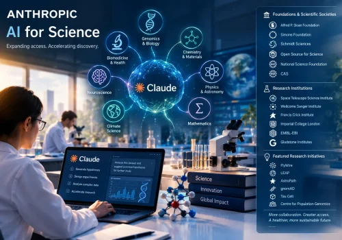 گسترش برنامه «هوش مصنوعی برای علم» Anthropic؛ همکاری با بنیادها و مؤسسات پژوهشی جهان