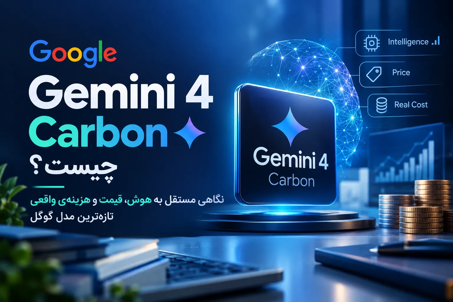 Gemini ۴ Carbon چیست؟ نگاهی مستقل به هوش، قیمت و هزینه‌ی واقعی تازه‌ترین مدل گوگل