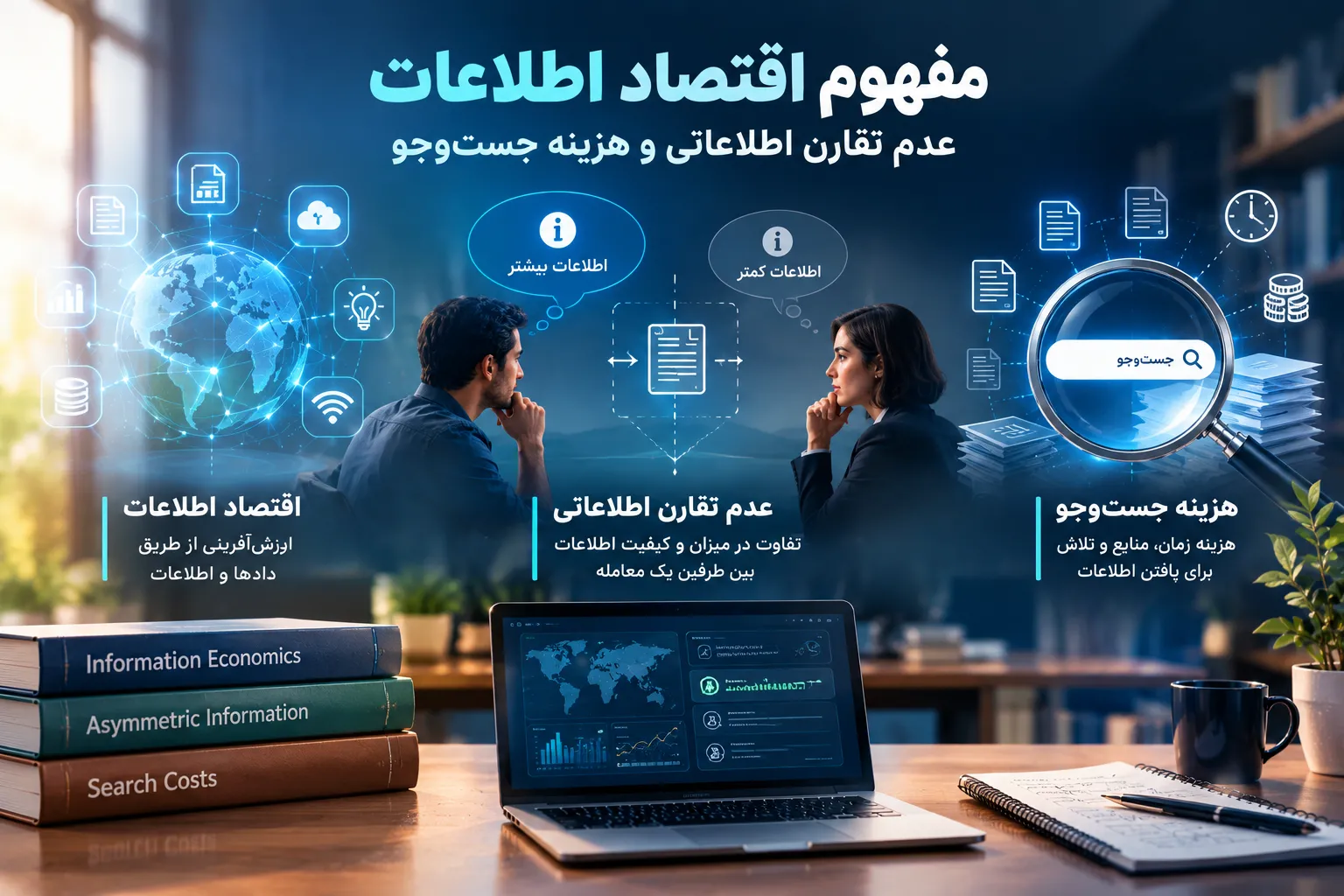مفاهیم اقتصاد اطلاعات، عدم تقارن اطلاعاتی و هزینه جست‌وجو در تصمیم‌گیری اقتصادی